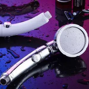 수압상승 고압 샤워기 헤드 온오프 스위치 샤워 온오프버튼 절수효과