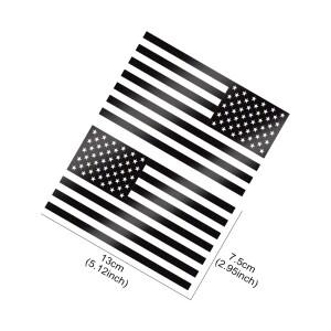 루보식 2Pcs 미국 국기 비닐 스티커 데칼 자동차 트럭 Windows 사이드 도어 바디 범퍼 노트북 스타일링 장