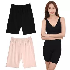 국산 빅사이즈속 여자 5부 인견속바지 인견100% 속반바지 인견속바지4XL