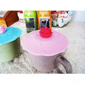 예쁜 실리콘 컵뚜껑 1P 머그 커버 컵덮개 머그리드 컵뚜껑 실리콘컵뚜껑