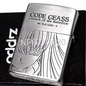  일본 지포 코드기어스 기어스마크 CC 실버새틴 오일라이터