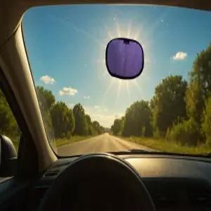 눈부시게 빛나는 패치 - 오리지널 미니어처 정적 달라붙는 창문 그늘막. 2팩! 옆창과 밝은 눈부심을 위한