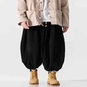 스님 바지 겨울 벌룬 배기 와이드 승복 밴딩 츄리닝