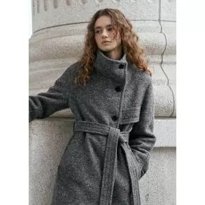 잇미샤 하이넥 싱글브레스티드 울 코트 ITPCWHC710 858075