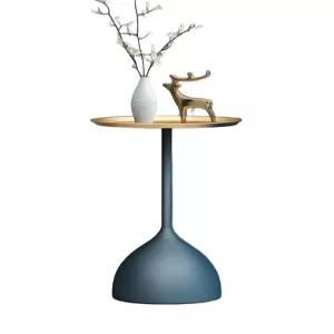 북유럽 철제 대리석 미니 높이6지름385나노골드 원형 소파 협탁 보조 테이블