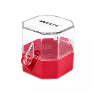 SCRTB 비상 정지 푸시 버튼 스위치 1개 보호 커버 추가 키 잠금 빨간색이 있는 스톱 박스