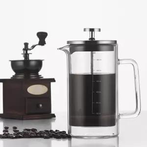 커피 홍차 겸용 프렌치프레스 650CC 이중 유리