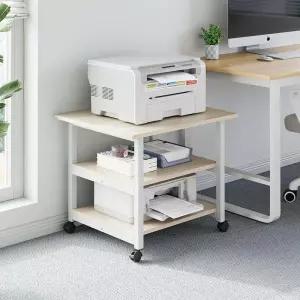 프린트거치대 프린터 선반 본체 흰색 프린트 화이트 테이블