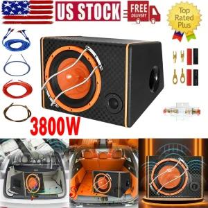 [관부가세포함] 3800W 차량용 서브 스피커 베이스 증폭 전원 서브우퍼 인클로저 트럭 자동차