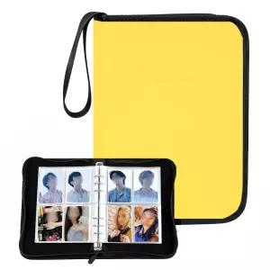 포토카드 앨범 400장 보관 포카 바인더 홀더북 포켓몬스터카드 유희왕 굿즈 콜렉트북 l 옐로우