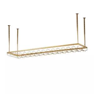 천장 와인랙 진열대 골드 거치대 철제 와인잔 선반