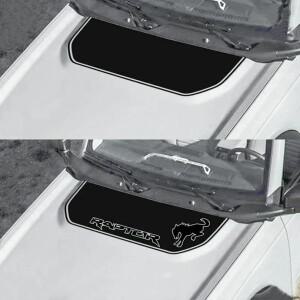 루보식 매트 블랙 후드 스티커 스쿠프 커버 랩터 그래픽 라인 랩 블랙아웃 오버레이 데칼 포드 브롱코 2021