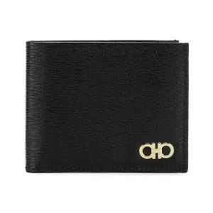 페라가모 25FW 더블 간치니 반지갑 블랙 66-A063 0685950