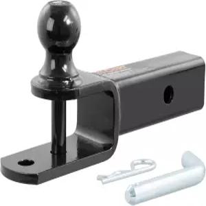 CURT 45005 3-in-1 ATV 트레일러 히치 마운트 1-7인치 볼 클레비스 핀 5인치/8인치 홀 2인치 리시버 장착