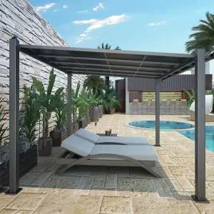 야외 파고라 캐노피 스카이어닝 그늘막 처마