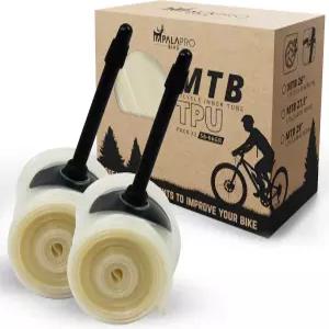 MTB용 IMPALAPRO TPU 내부 튜브 - 초경량 자전거 튜브(56-66g) 호환 가능한 26인치 27.5인치 및 29인치 MTB