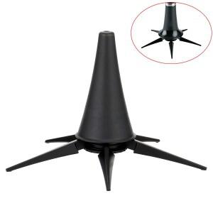 검은색 휴대용 클라리넷 스탠드 홀더 접이식 지지대 금속 5다리 관악기 액세서리