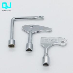 다기능 6 in 1 범용 크로스 키 기차 전기 엘리베이터 상자 용 삼각형 아연 합금 소재