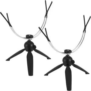 회전팔 얼음 낚싯대 홀더 휴대용 360도 조절 가능한 지지 접이식 텔레스코픽 삼각대 브래킷 금속