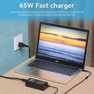 에이서 아스파이어 노트북용 AC 충전기 A315 3/1 시리즈 V3 V5 V7 E1 E3 E5 S5 S7 R3 R5 R7 M5 65W