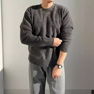 [하프클럽/]부드러운 소프트 앙고라 모헤어 오버핏 커플 니트