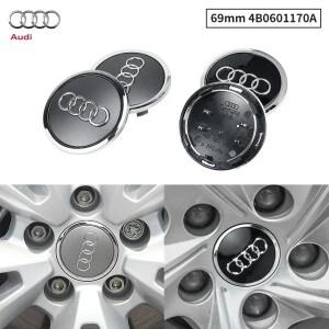4pcs 69mm 자동차  휠 센터 캡 허브 커버 배지 아우디 호환 A3 A4 A5 A6 A7 A8 S4 S6 4B 0601170 악세사리