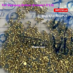 50Pcs Ori 1.0x2.5mm 하단 나사 삼성 호환 갤럭시 호환 S8 S9 S10 S20 S21 S22 S23 S24  노트 플러스 수리