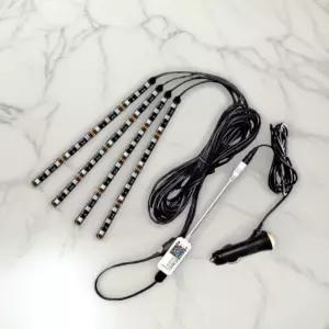 RGB 무선 블루투스 컨트롤 LED바 풋등 키트 세트 시거잭 컨트롤 차량 간편연결 12V용
