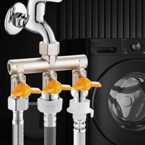 3구 멀티 수도꼭지 분배기 HA 변환커넥터 1 호스연결 수도 수전 밸브 스위치