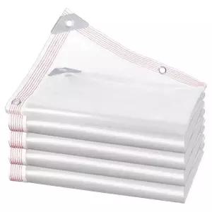 투명 방수포 천막 두꺼운 2m 단열 온실 PVC 바람막이 텐트