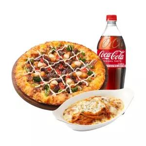 피자헛 화이트 트러플 스테이크 뇨끼 체다골드 엣지 L+리치치즈파스타+콜라 1.25L