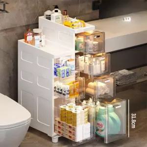 세탁실 틈새수납장 틈새장 좁은 14/18cm 슬라이딩 주방 화장실 욕실