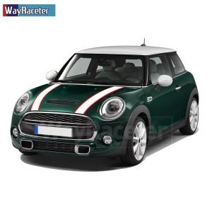 루보식 자동차 후드 데칼 엔진 커버 랠리 라인 보닛 스트라이프 스티커 미니 쿠퍼 R55 R56 R57 R58 R59 R60