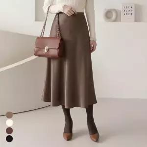 [모리스커밍홈] 데일리 새틴 머메이드 롱스커트_M2512SK113D