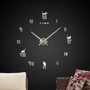 DIY 고양이 붙이는 벽시계 인테리어벽시계 (KYR-WBE4118)