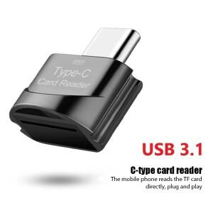 휴대용 USB 3.1 타입 C 미니 소형 호환 카드 리더 TF SD OTG 어댑터 타입-C 메모리 삼성 호환 화웨이 호환