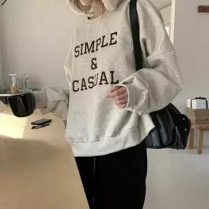 [하프클럽/다잇템]여성 빅사이즈 보온 가을겨울 포근한 맨투맨