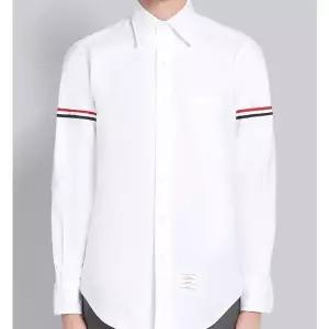 [톰브라운]스트라이프 그로그랭 암밴드 클래식 옥스포드 셔츠 30853508