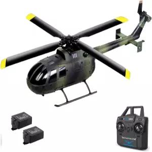 성인/초보/전문가용 C186 리모컨 헬리콥터 단일 로터 에일러론리스 BO-105 실물형 RC 항공기 모델 기압