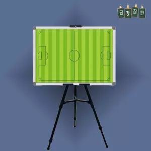 붙이는 자석 단면 축구작전판 칠판 이젤세트 400x600