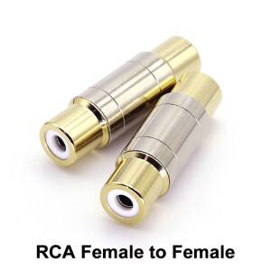 RCA 암-암 잭 소켓 스트레이트 어댑터  금도금 스피커 케이블 익스텐더  듀얼 커넥터 하이 퀄리티  1-4 개