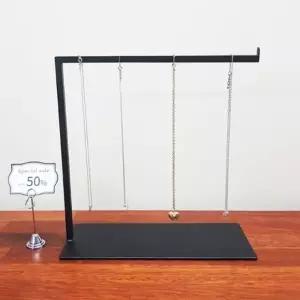 ( )VMDVF-64 블랙 심플 악세사리 거치대 철제 목걸이 귀걸이 반지 쥬얼리 진열대 토삭스 필라테스 양말 거