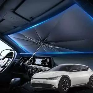 EV6 우산형 햇빛가리개 차량용 앞유리커버 암막 그늘막 앞유리햇빛가리개 운전석햇빛가리개
