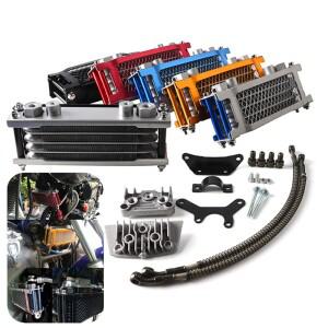 바이크 오토바이 오일 쿨러 냉각 라디에이터 엔진 키트 범호환  CRF XR KLX 50 70 90 110 125 140cc  핏 자