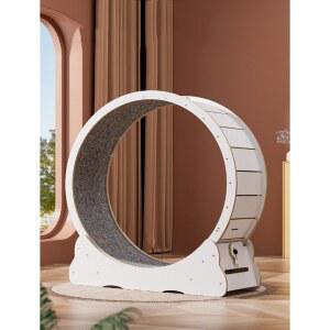 무소음 고양이 캣휠 스탠드 트레드밀 런캣 챗바퀴 걷기 다이어트 110Cm 캣휠무소음