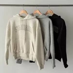 [다잇템] 여성 주머니 후디티 시보리 필기체 빅사이즈 크로쉐 티셔츠_24047732_588872