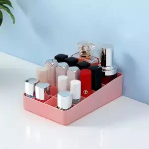 고품질 칸막이 화장품 정리함(핑크) 립스틱 진열대  립스틱수납함 (WFKDTA6)