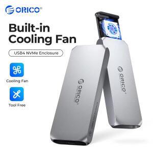 ORICO 냉각 선풍기 포함 알루미늄 호환 썬더볼트 3/4, 맥 미니 아이맥용, 8TB USB4 40Gbps 인클로저, PCIe4
