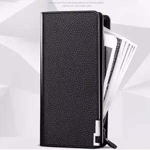 장지갑 남성 학생 대학생 지갑 분실방지 손목끈 포함