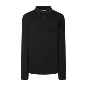 매장정품 HAZZYS 헤지스 []블랙 단색 면혼방 긴팔카라티셔츠 829056